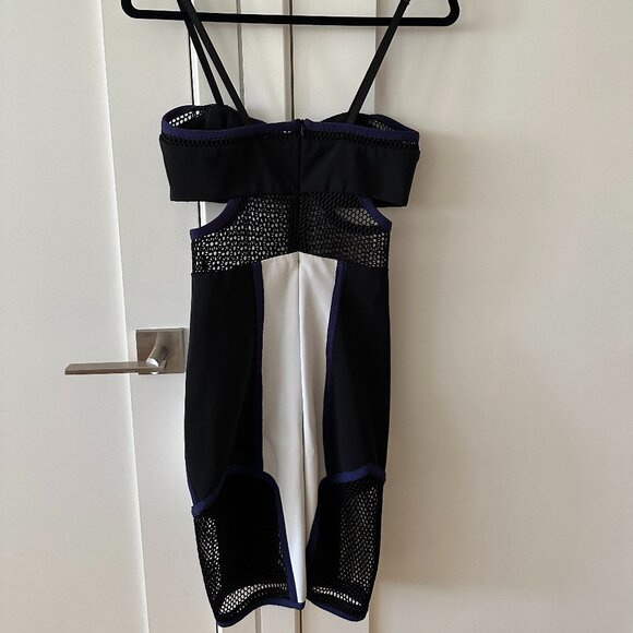 JONATHAN SIMKHAI Colorblock Pattern Mini Dress - Picture 5 of 8